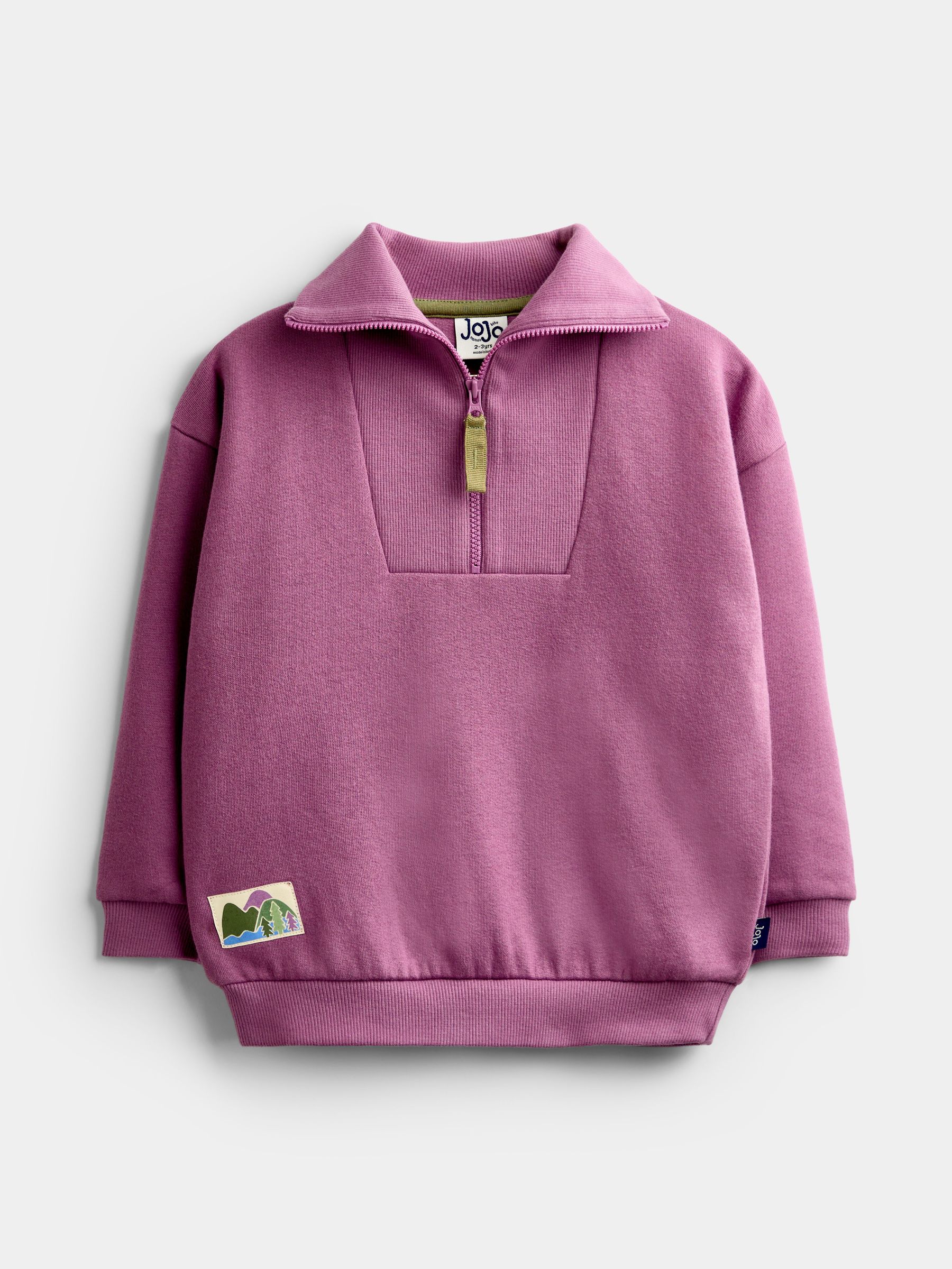 Lilac Purple - Unisex Half Zip Sweat Tops