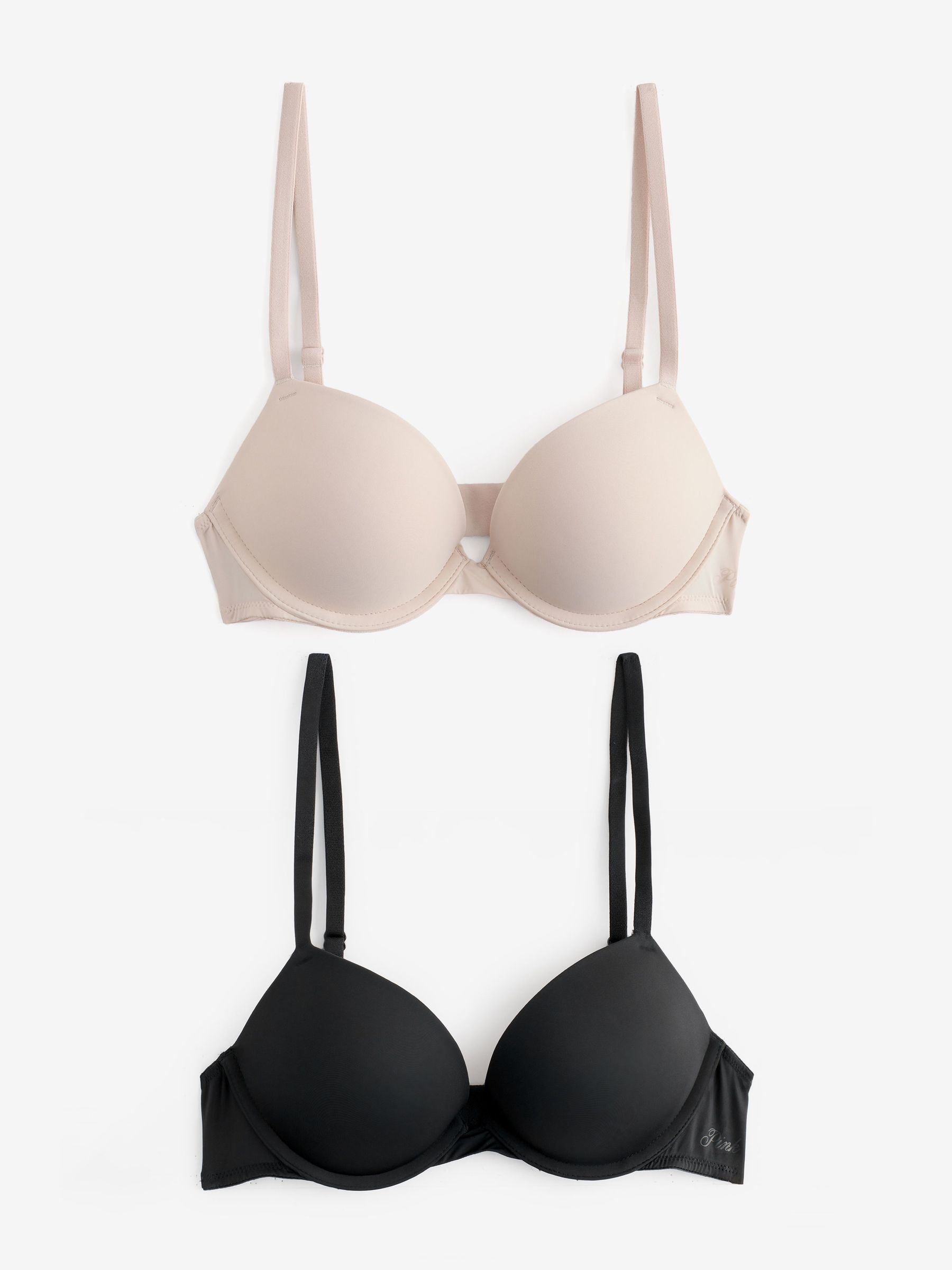 Marzipan Nude/Black - Push Up 2 Pack Bra