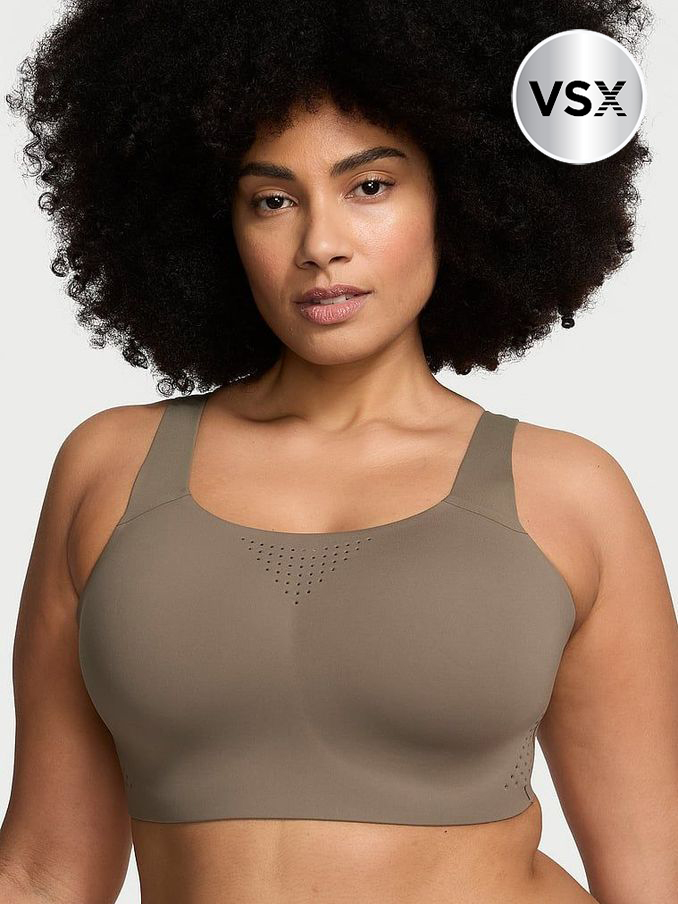 Terra Olive Green Back Close Featherweight Max High Support Sports Bra (437036) | €52