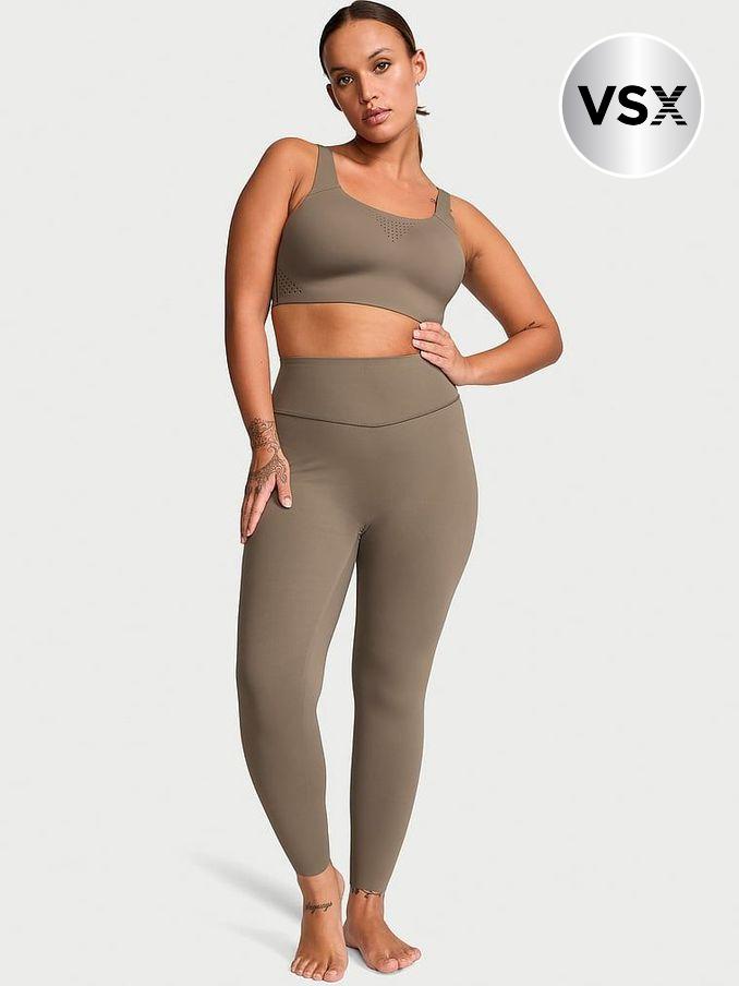 Terra Olive Green 7/8 Length VS Elevate Light Compression Leggings (437497) | €63