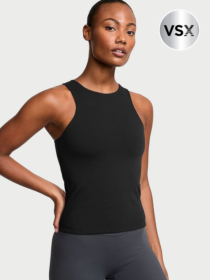Pure Black Elevate™ High Neck Tank Top (437826) | €45