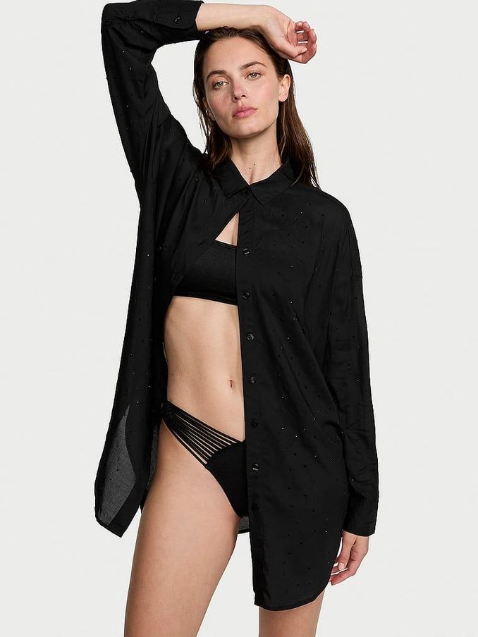 Black Diamante Rayon Coverups (438039) | €37