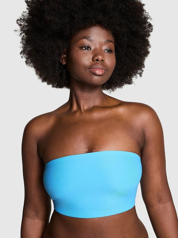 Castaway Blue Rib Bandeau Soft Stretch Bralette (438083) | €8
