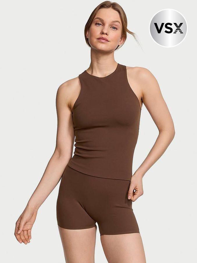 Ganache Brown Elevate High Neck Tank Top (438149) | €45