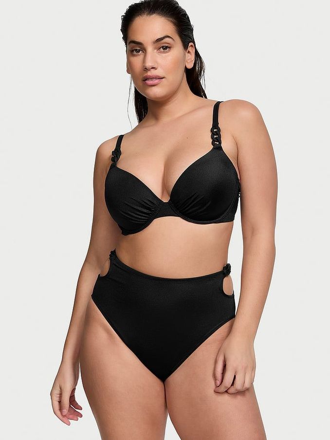 Nero Black Push Up Swim Chain Bikini Top (438165) | €25