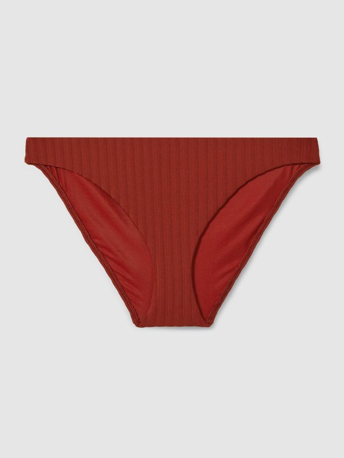 Underwear Ribbed Bikini Bottoms in Dark Magma Red (439537) | €35