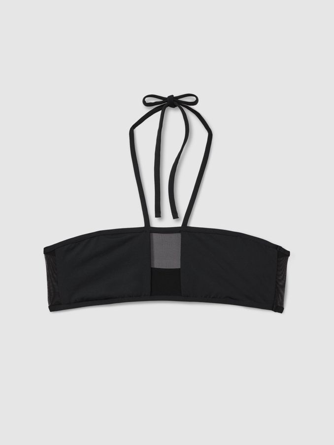 Calvin Klein Underwear Mesh Halterneck Bikini Top in Black (440068) | €48