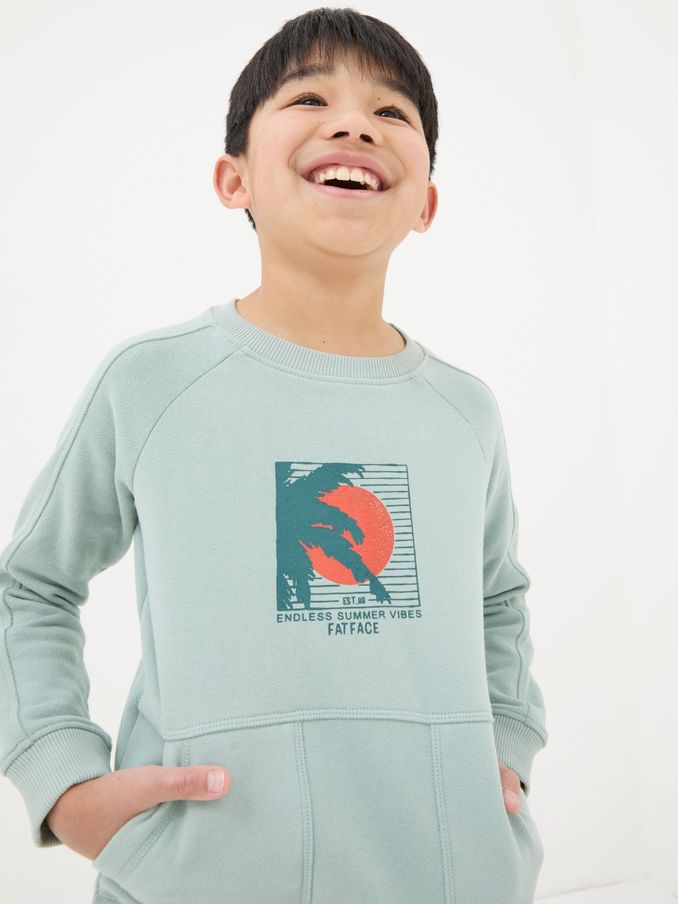 Green Surf Graphic Sweatshirt (450255) | $22