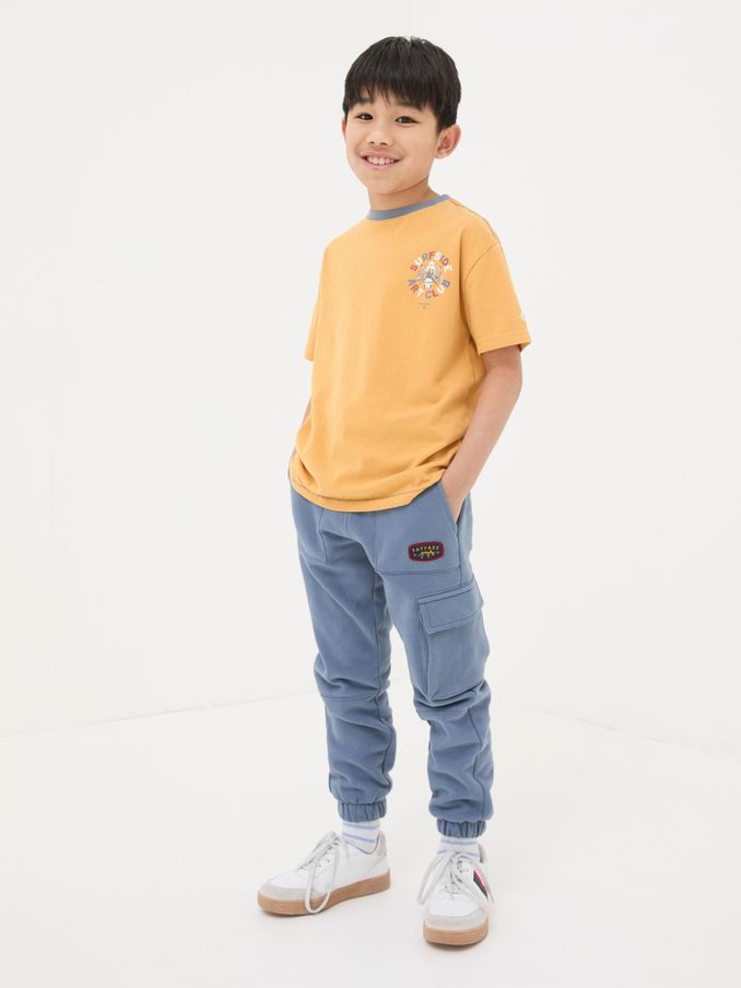 Yellow Art Graphic Jersey T-Shirt (450497) | $12
