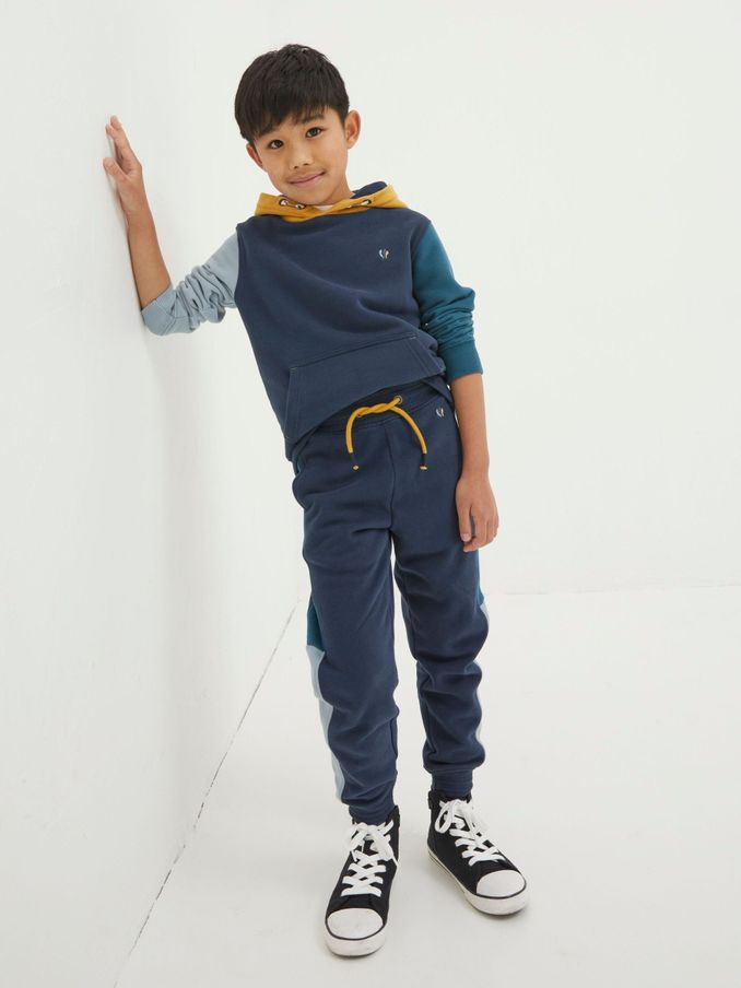 Blue Colourblock Joggers (457020) | $14