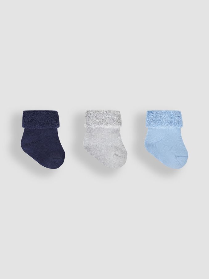 Navy Blue 3-Pack Baby Socks (477431) | $9