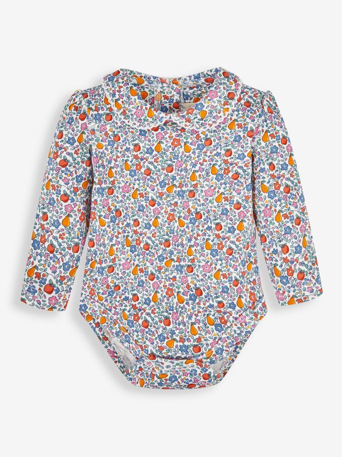 Cream Girls' Orchard Ditsy Floral Peter Pan Baby Body (477862) | $12