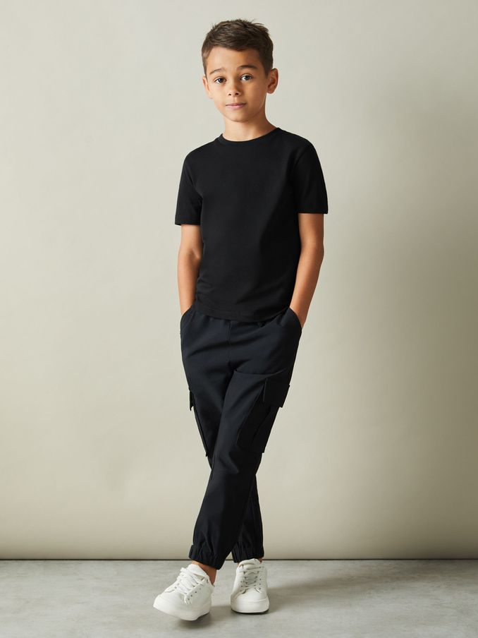 9-13 yrs Crew Neck T-Shirt in Black (493360) | CHF 20