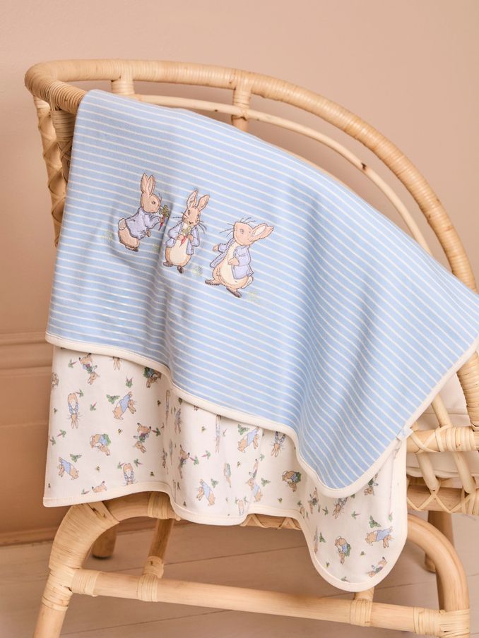 Peter Rabbit Print Reversible Jersey Shawl (502927) | $36