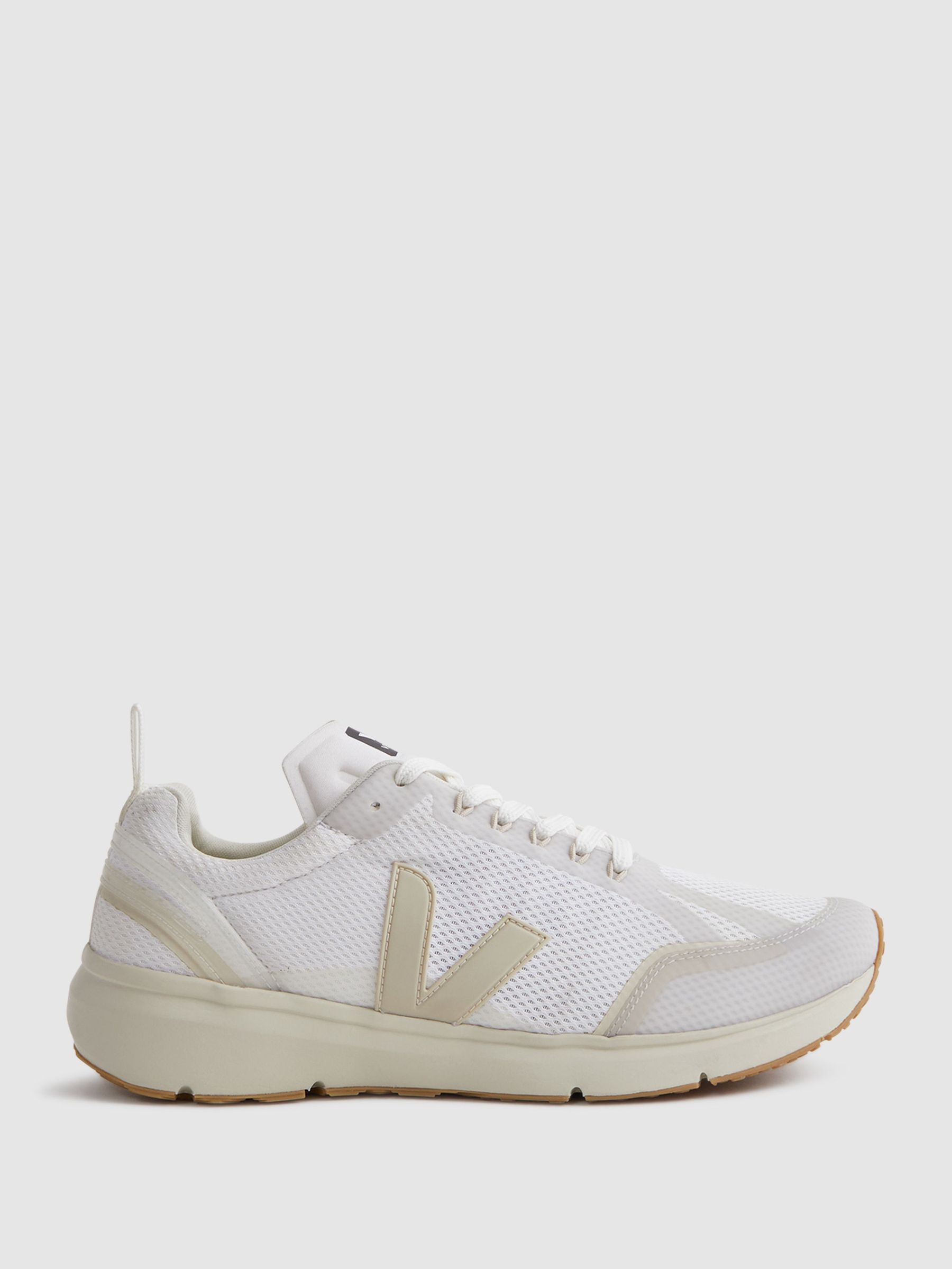 Veja Mesh Running Trainers in White Pierre (506397) | US$130