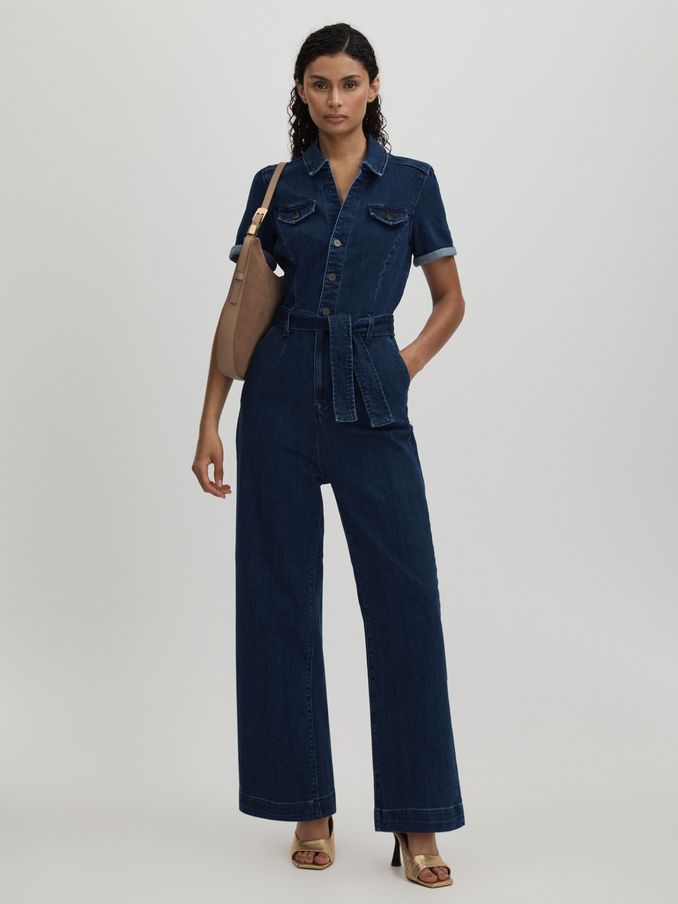 Paige Cropped Jumpsuit in Jelina (547158) | US$530