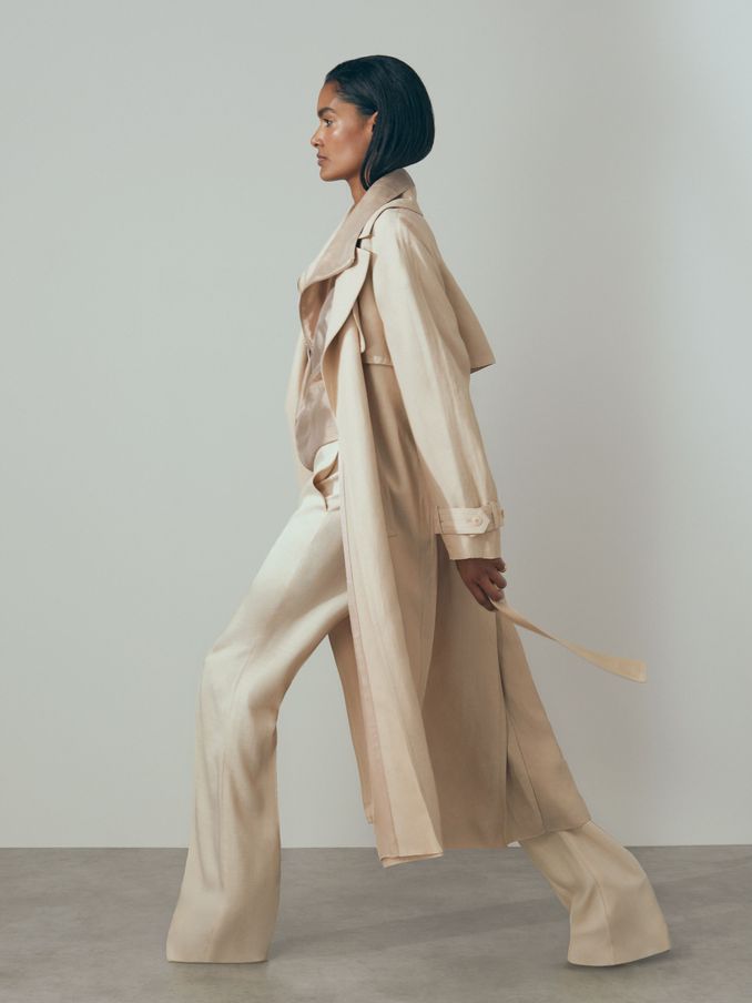 Atelier Belted Trench Coat in Blush (547582) | €497