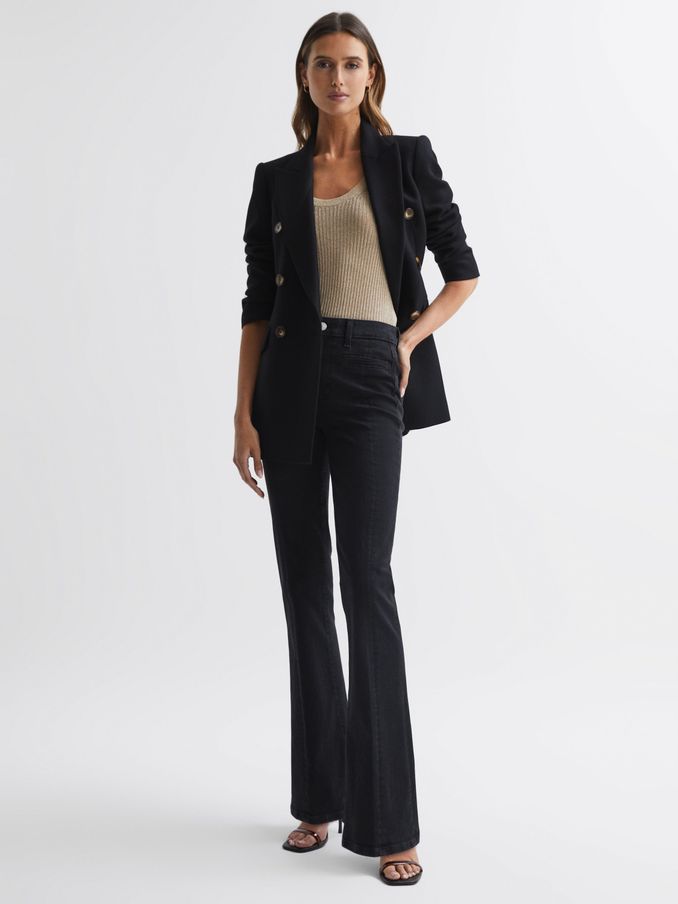 Paige High Rise Flared Jeans in Slater (549040) | €197