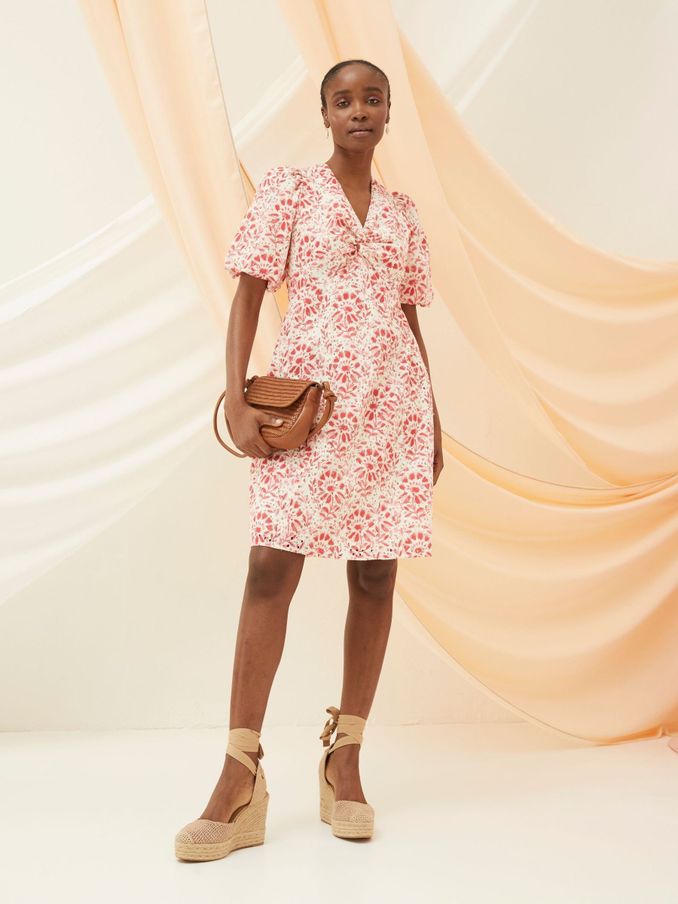 Tulip Natural Floral Tile Dress (563469) | $79