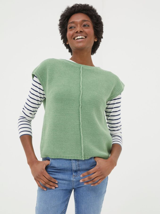 Eden Green Knitted Crew Jumper (563539) | €36
