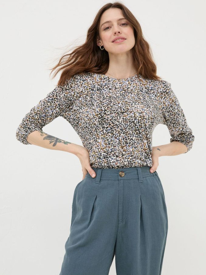 Natural Dappled Spot Top (563900) | €24
