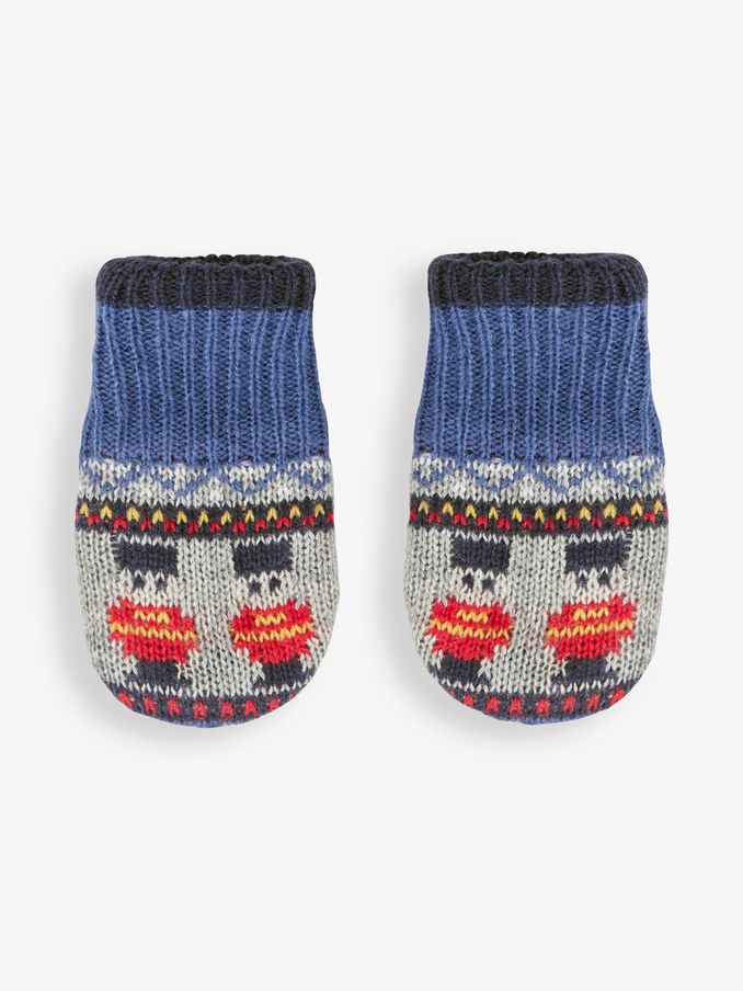 Indigo Blue London Guard Fair Isle Pattern Mittens (566715) | $9