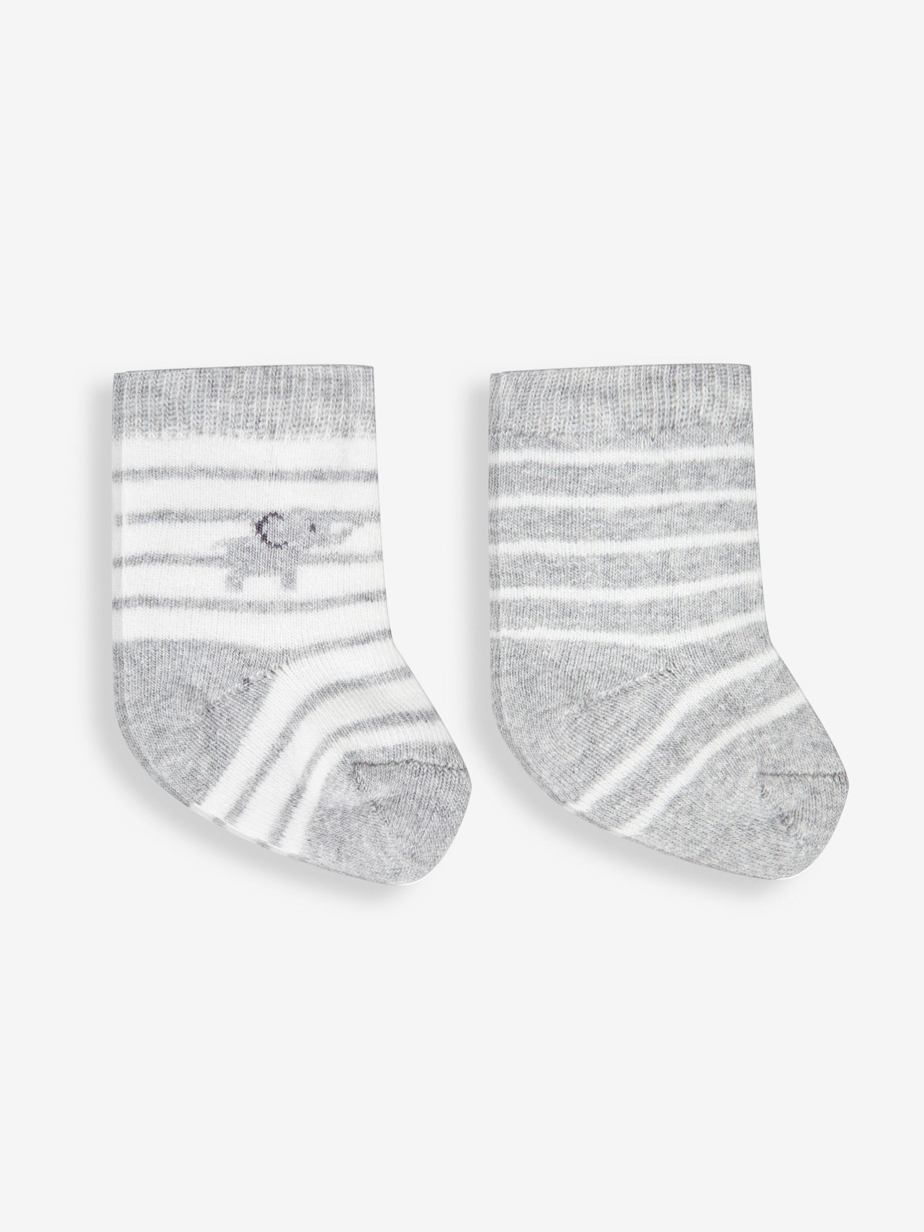 Grey Elephant 2-Pack Baby Socks (593432) | $13