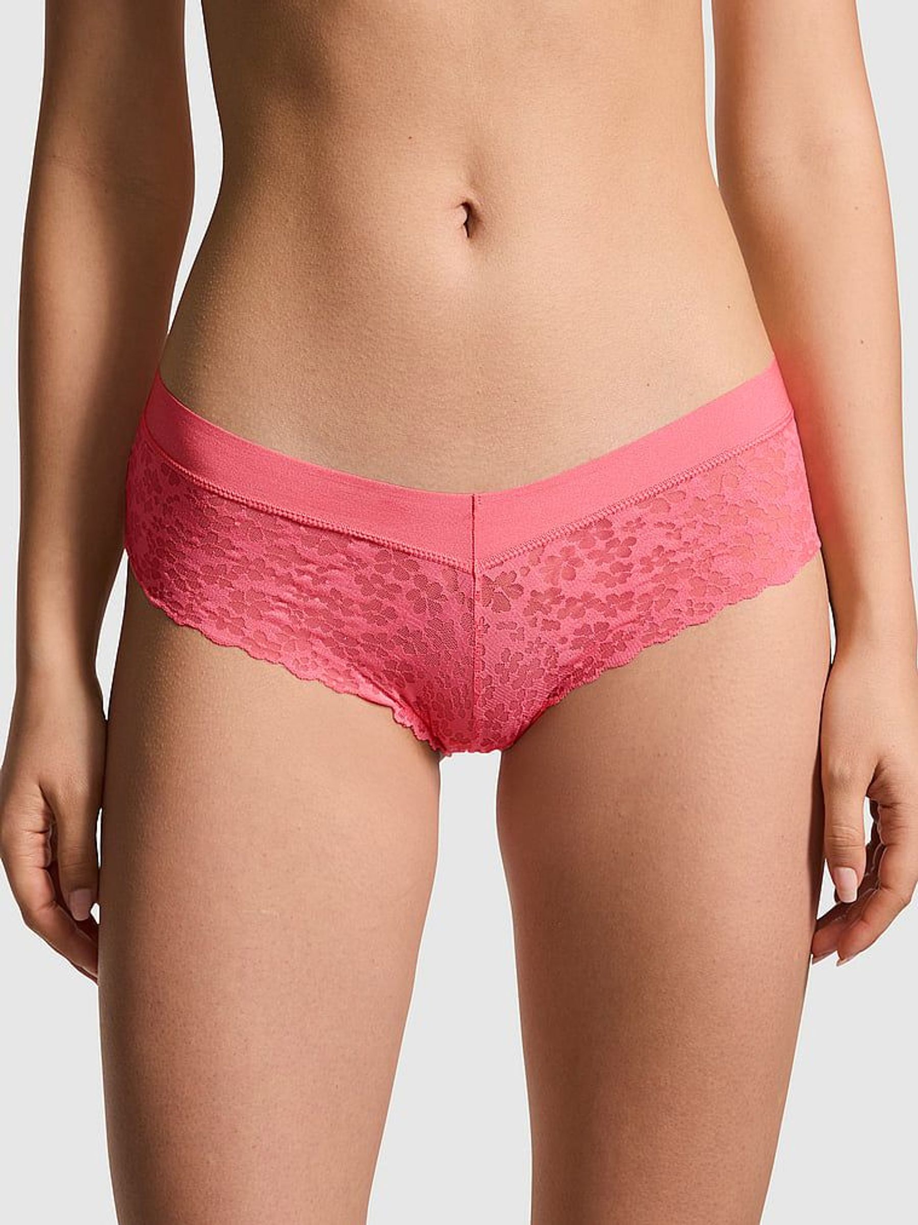 Coral Pink Hipster No Show Lace Knickers (595165) | €10.50