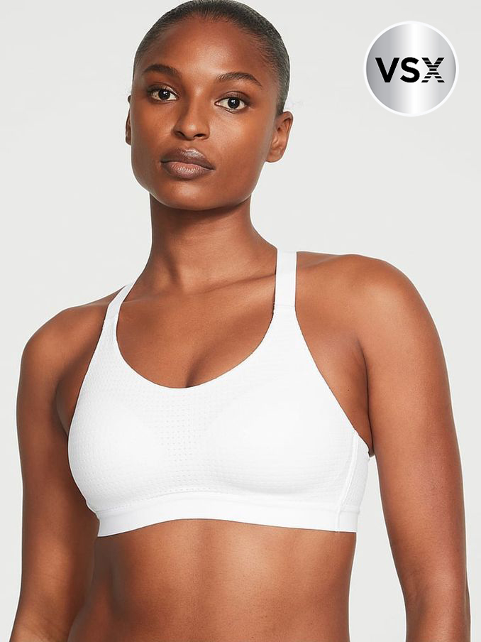 White Lightweight Mesh Medium Support Sports Bra (595551) | €52