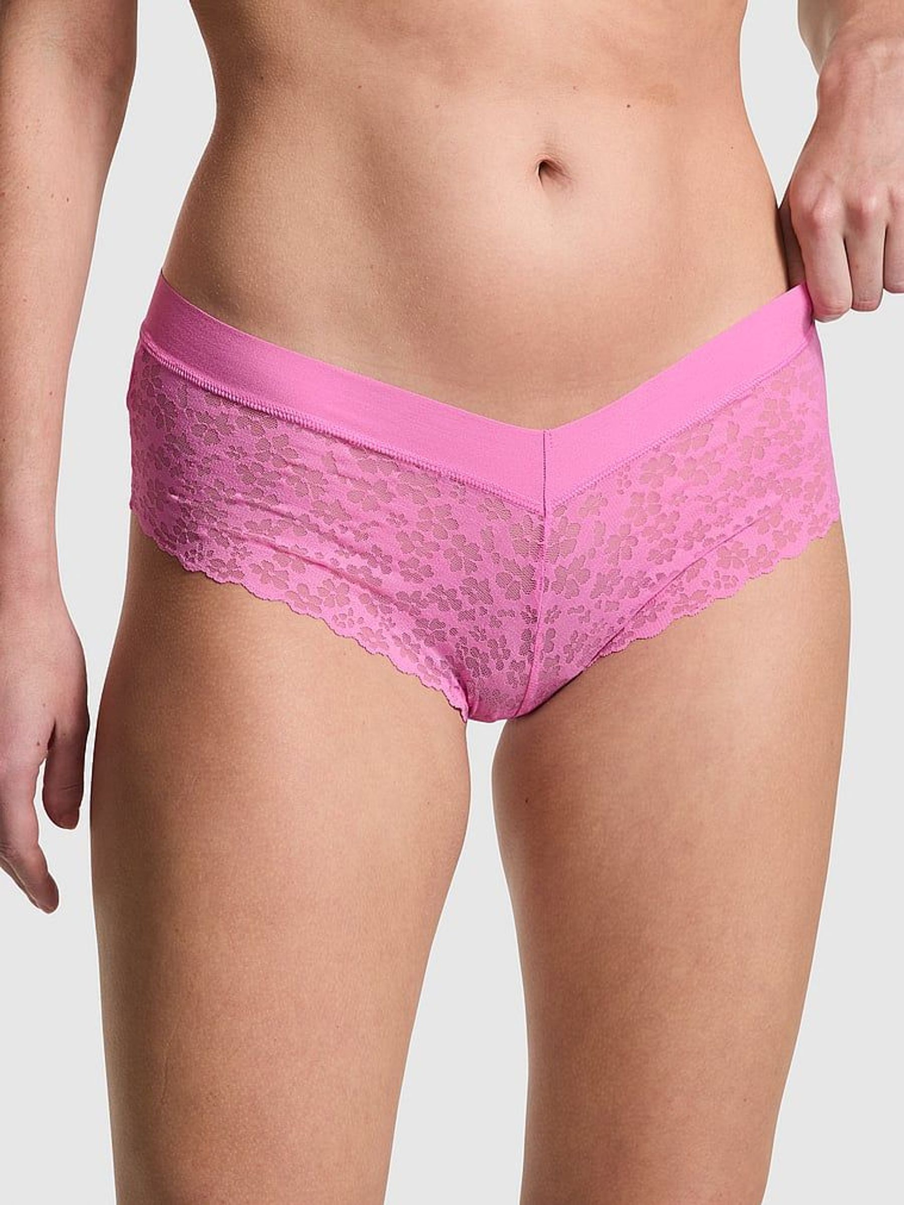 Fuchsia Pink Hipster No Show Lace Knickers (595641) | €10.50