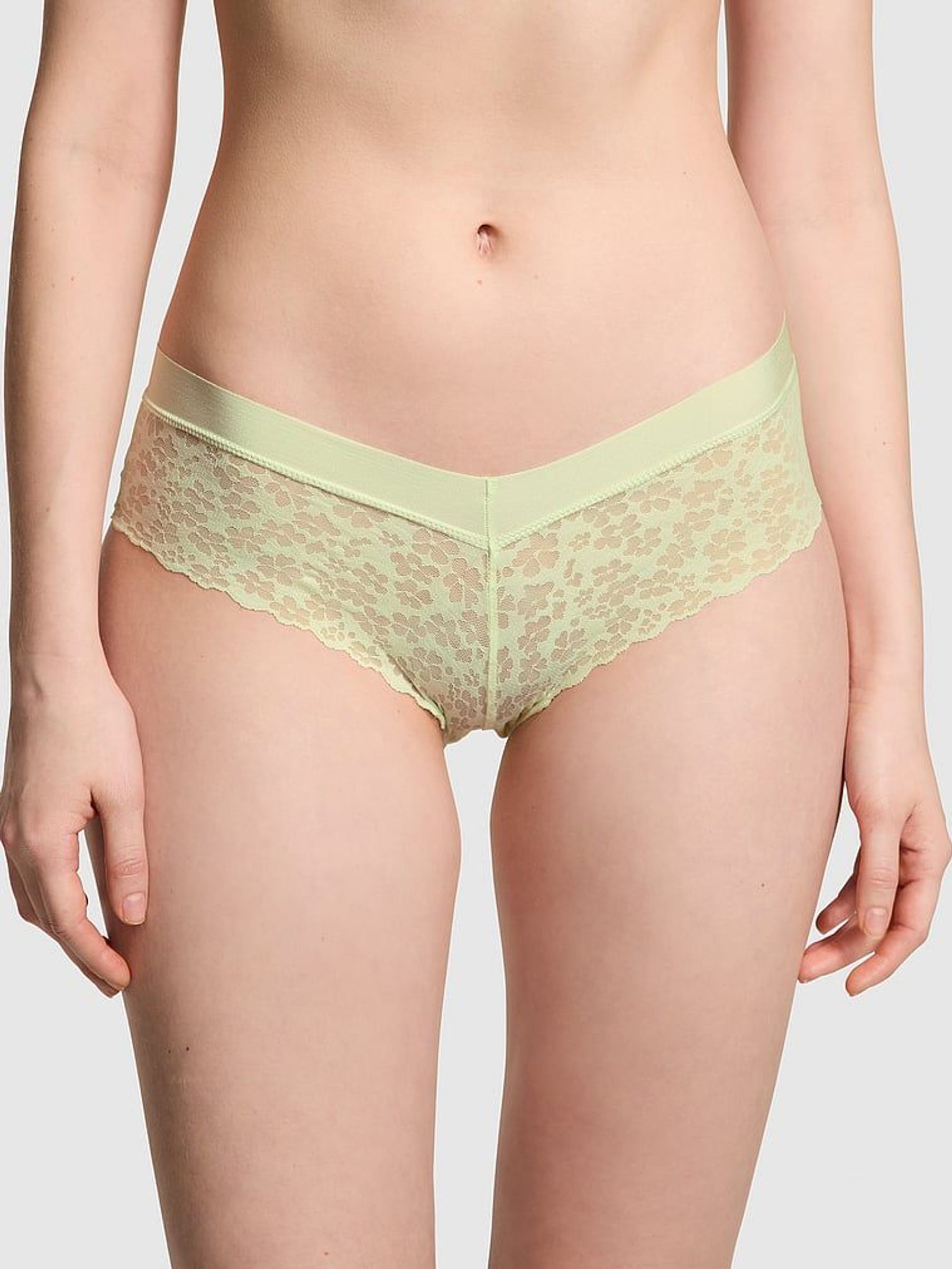 Lime Cream Green Hipster No Show Lace Knickers (596004) | €10.50