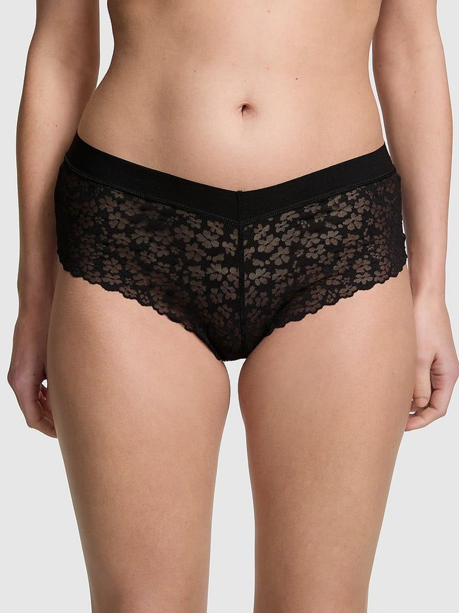 Pure Black Cheeky No Show Lace Knickers (596219) | €10.50