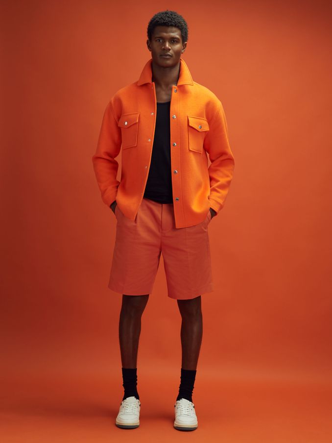McLaren F1 Twill Relaxed Shorts in Papaya (615908) | €69