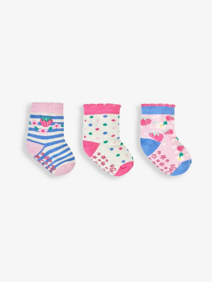 Pink 3-Pack Fruit Socks (618887) | $16
