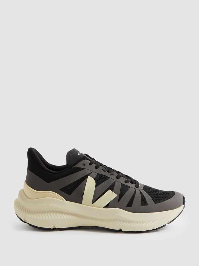 Veja Mesh Running Trainers in Black/Grey (642443) | US$162