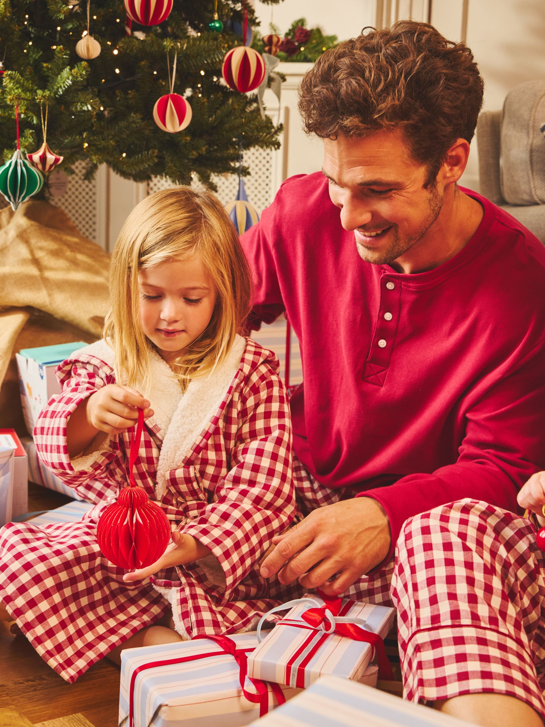 Red Gingham - Regular Men's Christmas Pyjamas