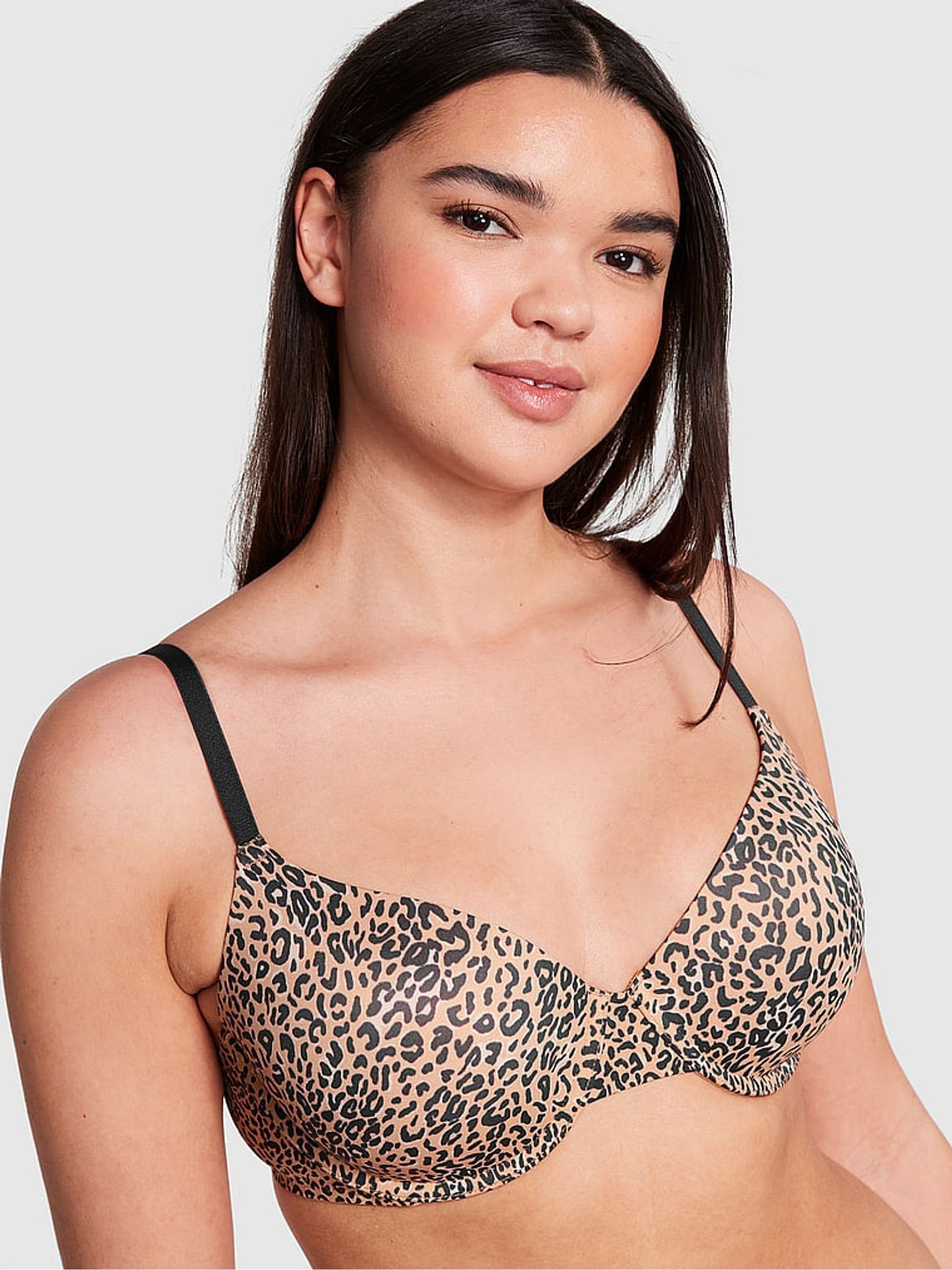 Brown Leopard T Shirt Bra (656752) | €33