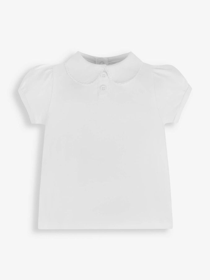 White Plain Peter Pan Collar T-Shirt (754508) | $8