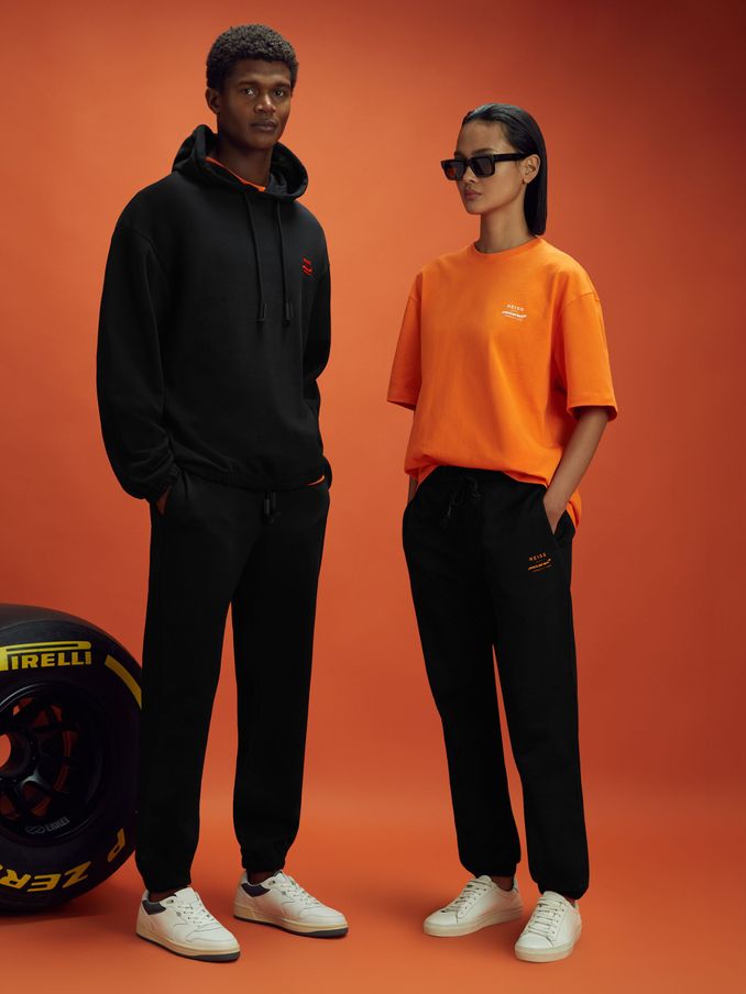 McLaren F1 Cotton Drawstring Joggers in Black (795946) | US$95