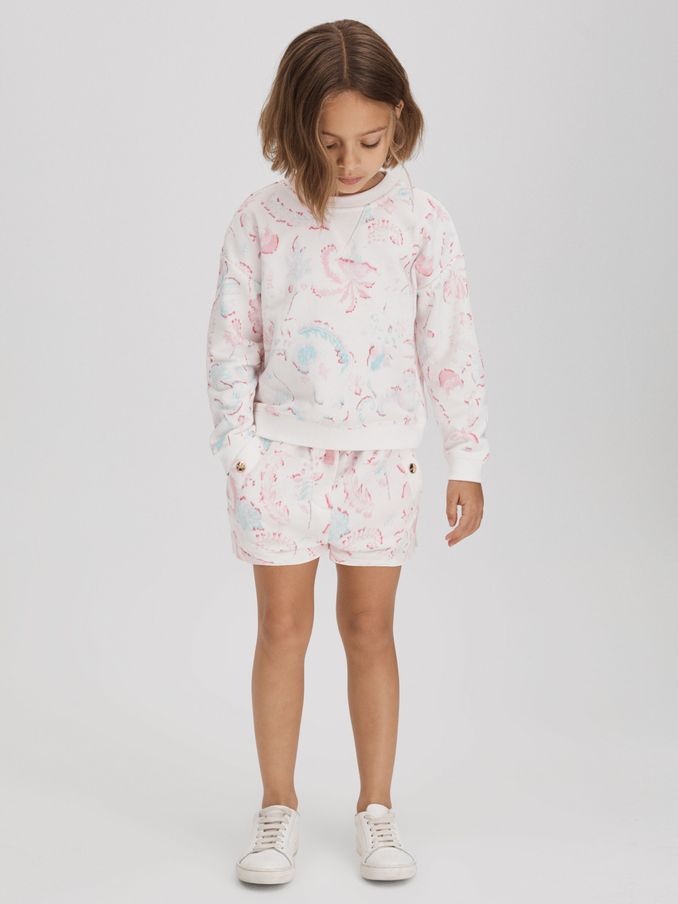 9-13 yrs Crew Neck Jumper and Shorts Set in Pink (812816) | €57