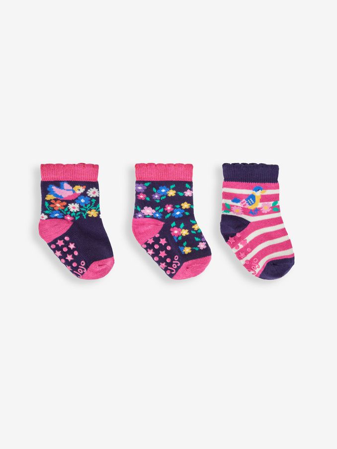 Navy 3-Pack Bluebird Socks (815967) | $8