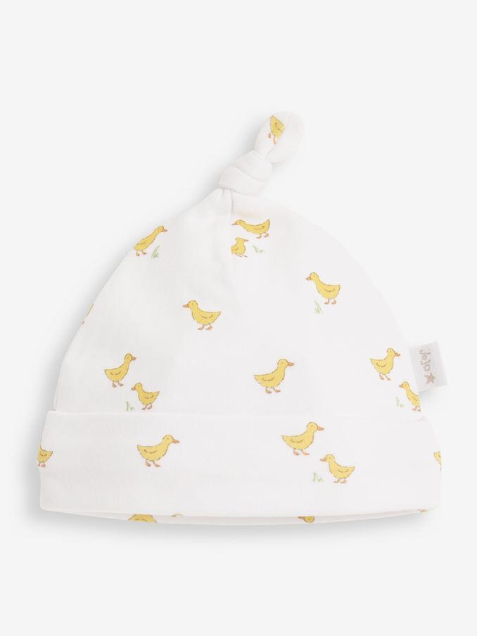 Yellow Duck Print Cotton Baby Hat (8433N7) | $3