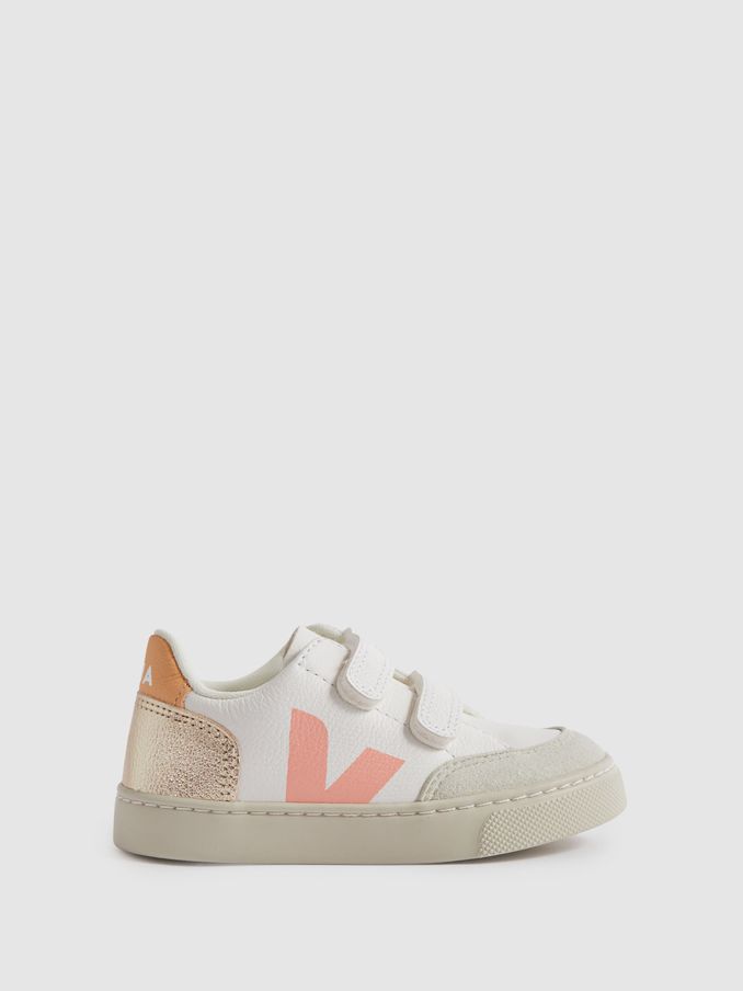 Veja Velcro Trainers in White Multi (845940) | €84