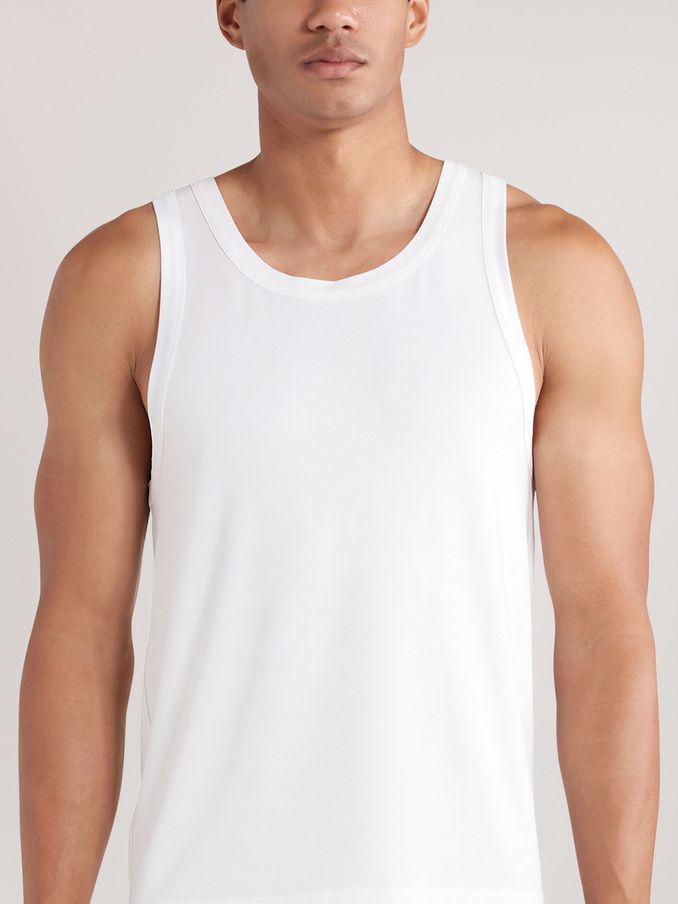 CHÉ Studios Crew Neck Vest with TENCEL™ Fibers in White (846672) | US$50