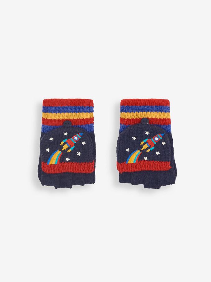 Rocket Embroidered Gloves in Rocket (84Z917) | $9