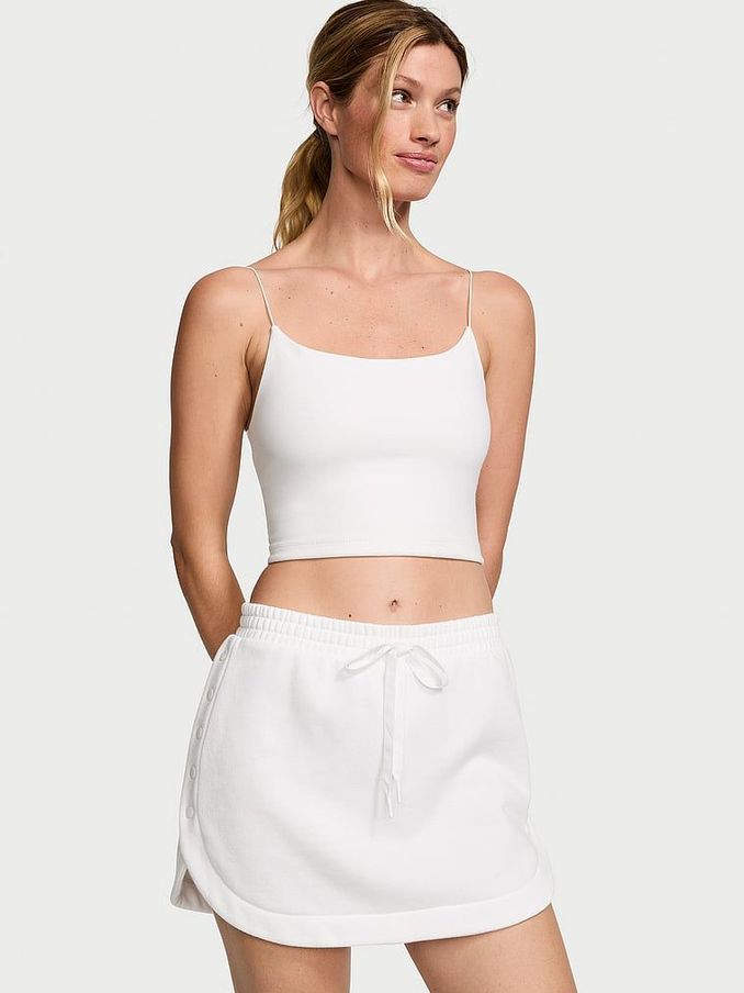 White Fleece Popper Skirt (888659) | €40