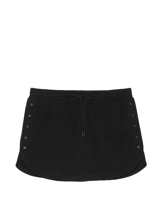 Pure Black Fleece Popper Skirt (888885) | €40