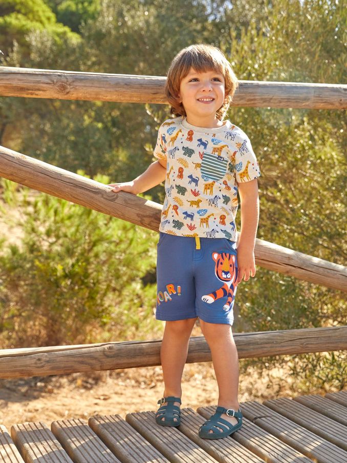 Natural Safari Print Pocket T-Shirt (889033) | $10