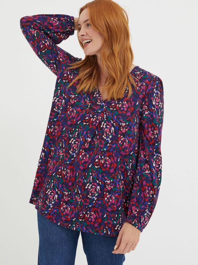 Purple Aurelia Abstract Marks Tunic (917080) | €17