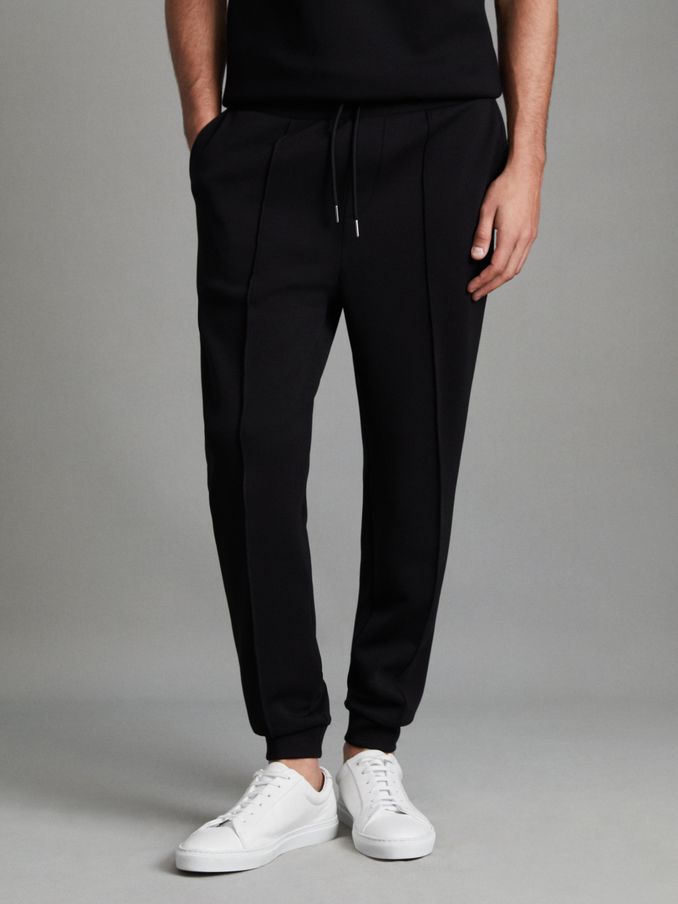 Drawstring Jersey Joggers in Black (920134) | €140